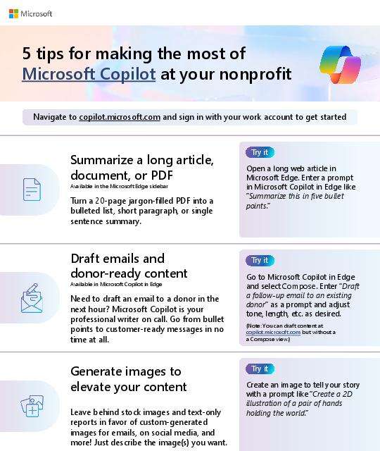 5 tips for making the most of Microsoft Copilot at your nonprofit
