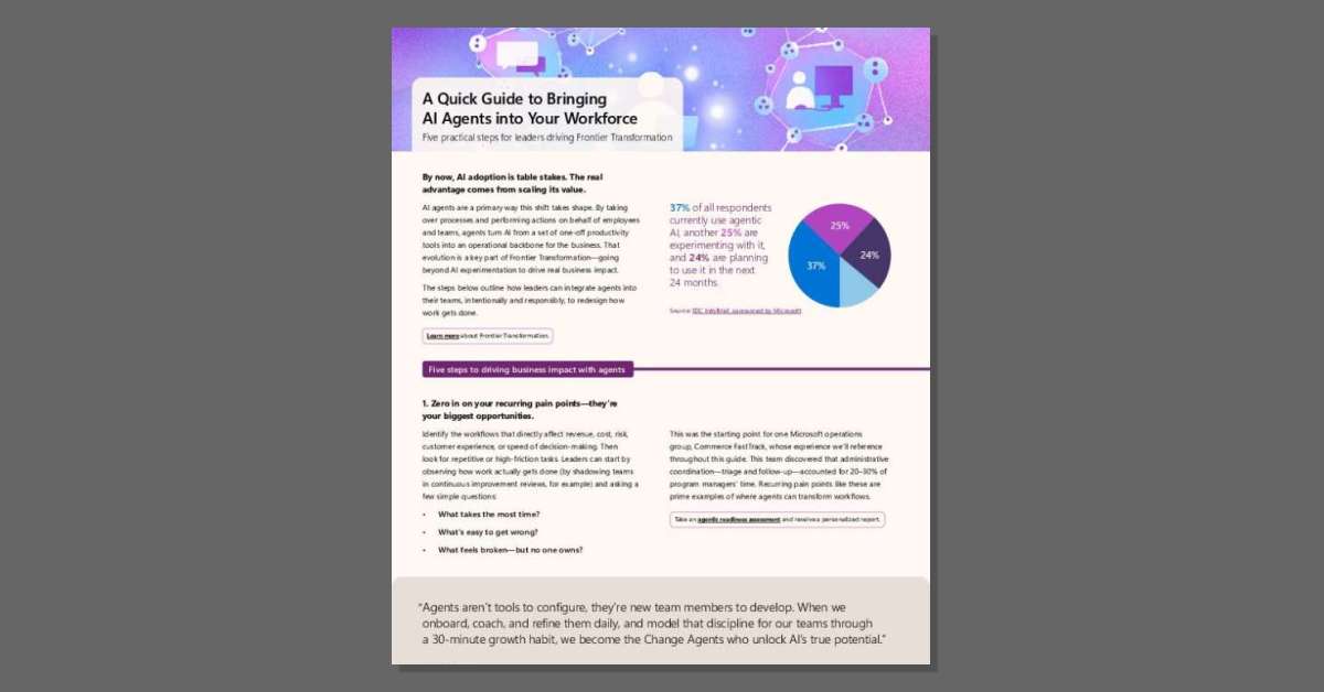 A Quick Guide to Bringing AI Agents into Your Workforce